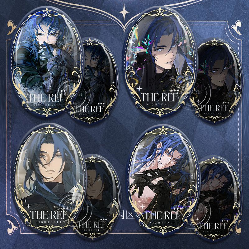Cosplay Anime Black - Game Ellipse Badge Reign of Nightfall
