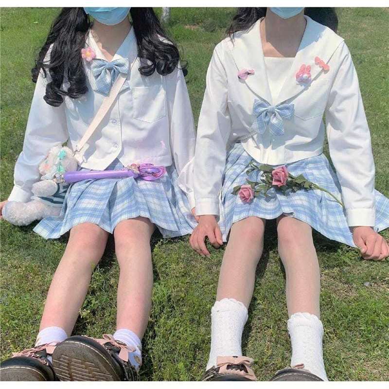 White Sailor JK School Uniform - đánh giá và giá Cosplay Anime Basic