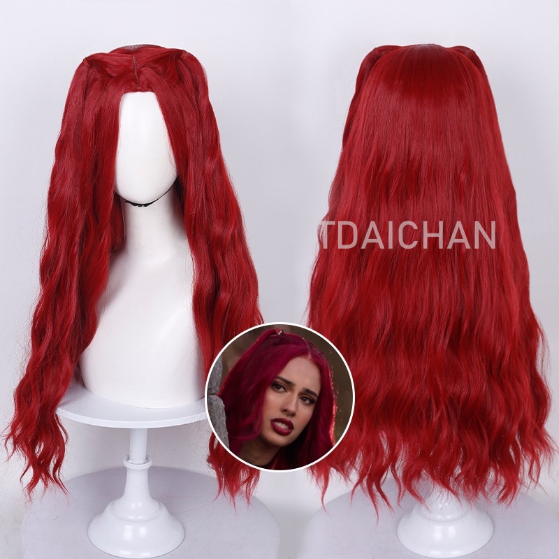 Curly Cosplay Wig Red princess - đánh giá và giá Anime Cosplay Red Hair