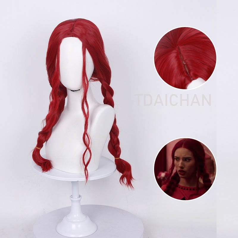 Curly Cosplay Wig Red princess - đánh giá và giá Anime Cosplay Red Hair