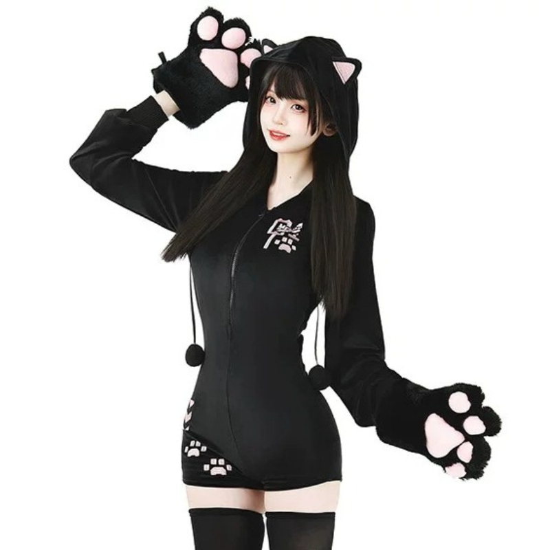 Anime Cute Cat Plush Hooded Bo - đánh giá và giá Anime Cosplay One Piece