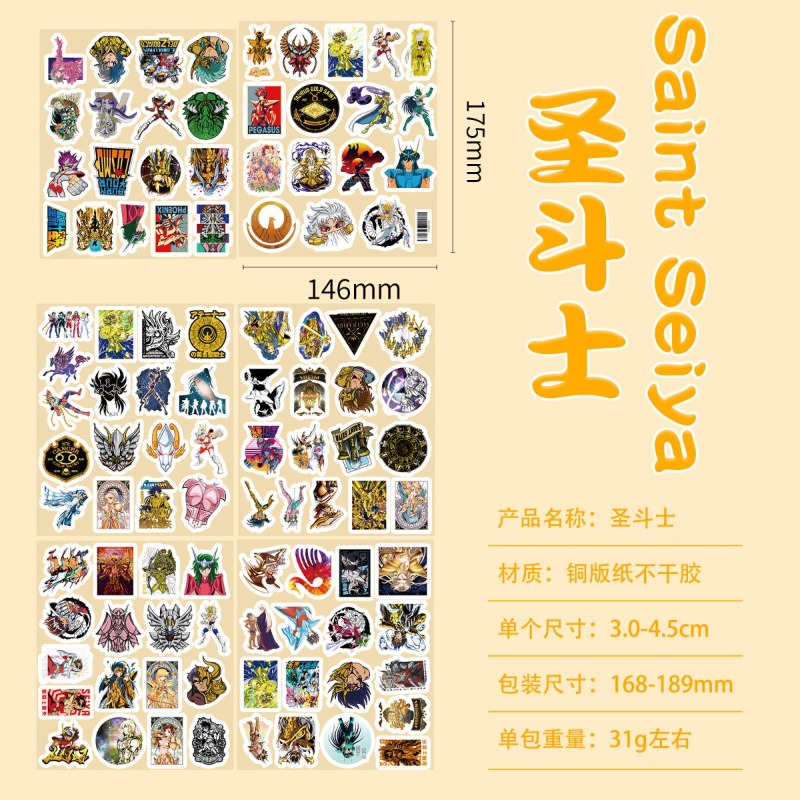 101Pcs Saint Seiya Anime Stick - đánh giá và giá Anime Cosplay Characters
