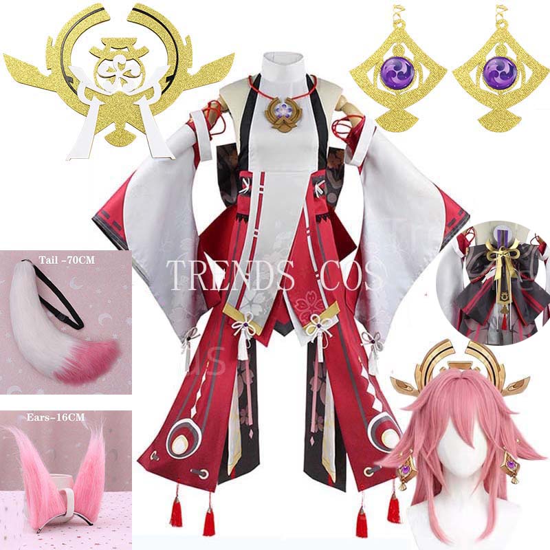 Yae Miko Full Set Guuji Yae Co - đánh giá và giá Cosplay Anime Yae Miko