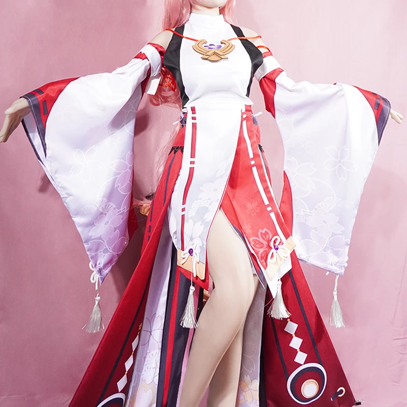 Yae Miko Cosplay Costume Impac - đánh giá và giá Cosplay Anime Yae Miko