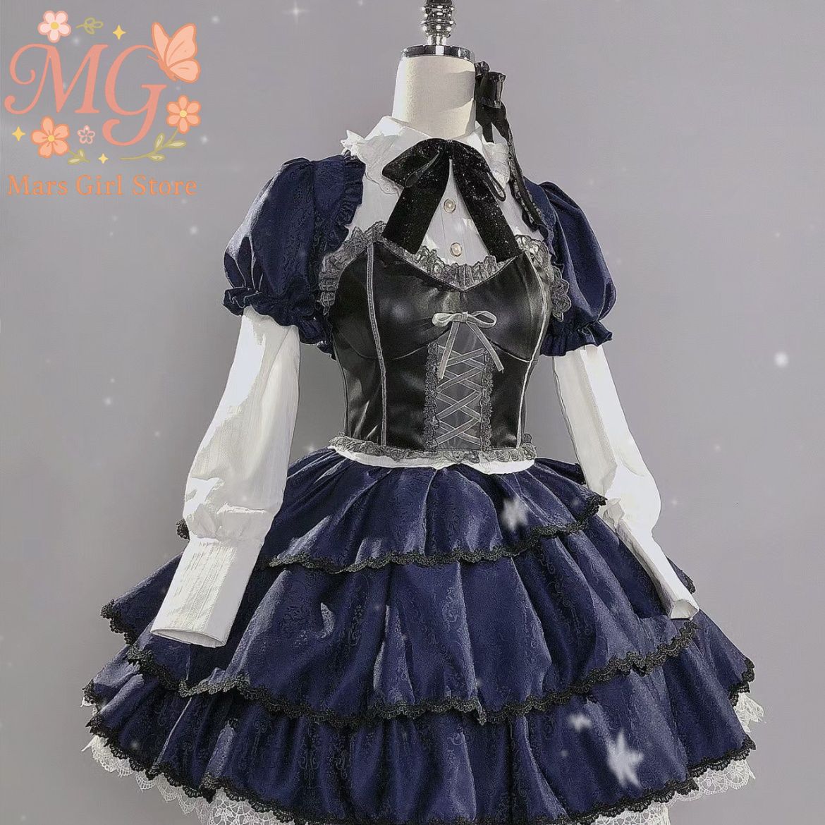 Rikka Takanashi Cosplay Costum - đánh giá và giá Anime Cosplay Lolita