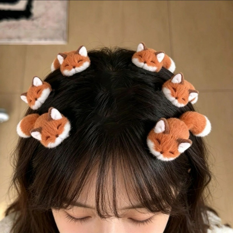 1/4pcs 3D Plush Hair Clip Cute - đánh giá và giá Anime Cosplay Korean Girl