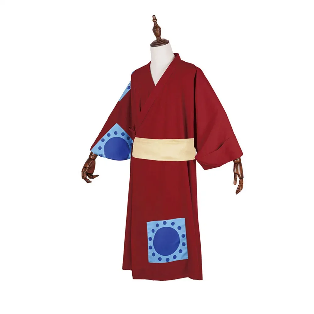 Red Kimono Anime One Monkey Lu - đánh giá và giá Anime Cosplay One Piece