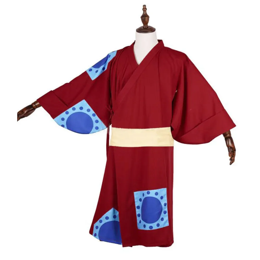 Red Kimono Anime One Monkey Lu - đánh giá và giá Anime Cosplay One Piece