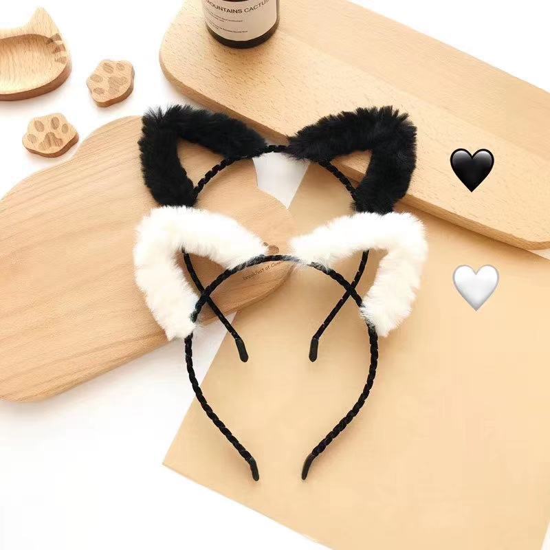 Cute Furry Kitten Ears Hairban - đánh giá và giá Anime Cosplay Korean Girl