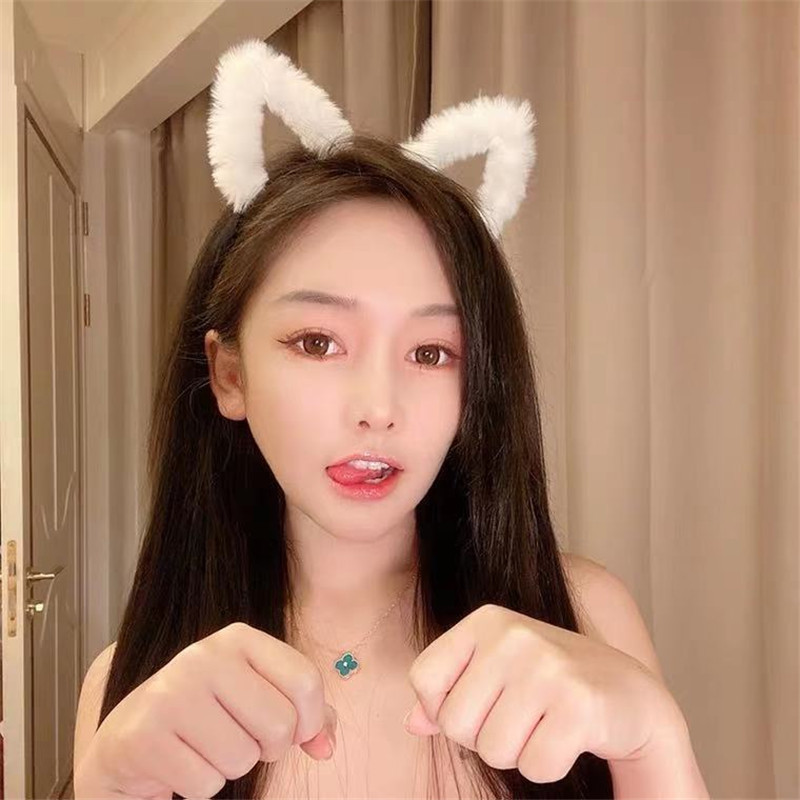 Cute Furry Kitten Ears Hairban - đánh giá và giá Anime Cosplay Korean Girl