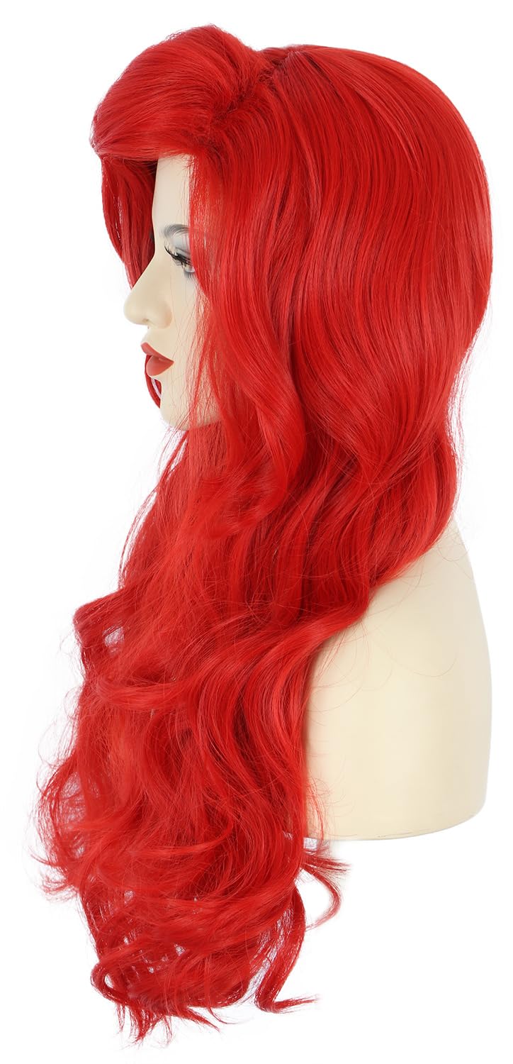 Women Long Wavy Red Wigs Hallo - đánh giá và giá Anime Cosplay Red Hair