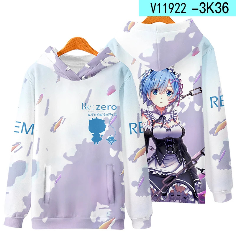 3D Re Zero Cosplay Hoodie Anim - đánh giá và giá Cosplay Anime Basic