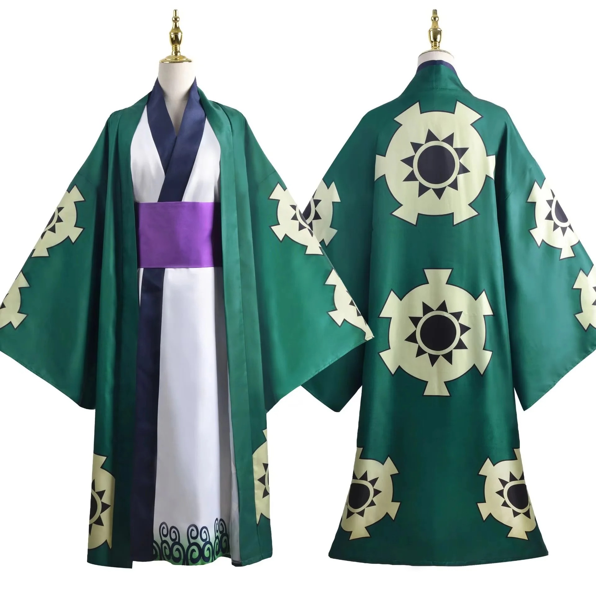 Green Roronoa Zoro Kimono Cosp - đánh giá và giá Anime Cosplay One Piece