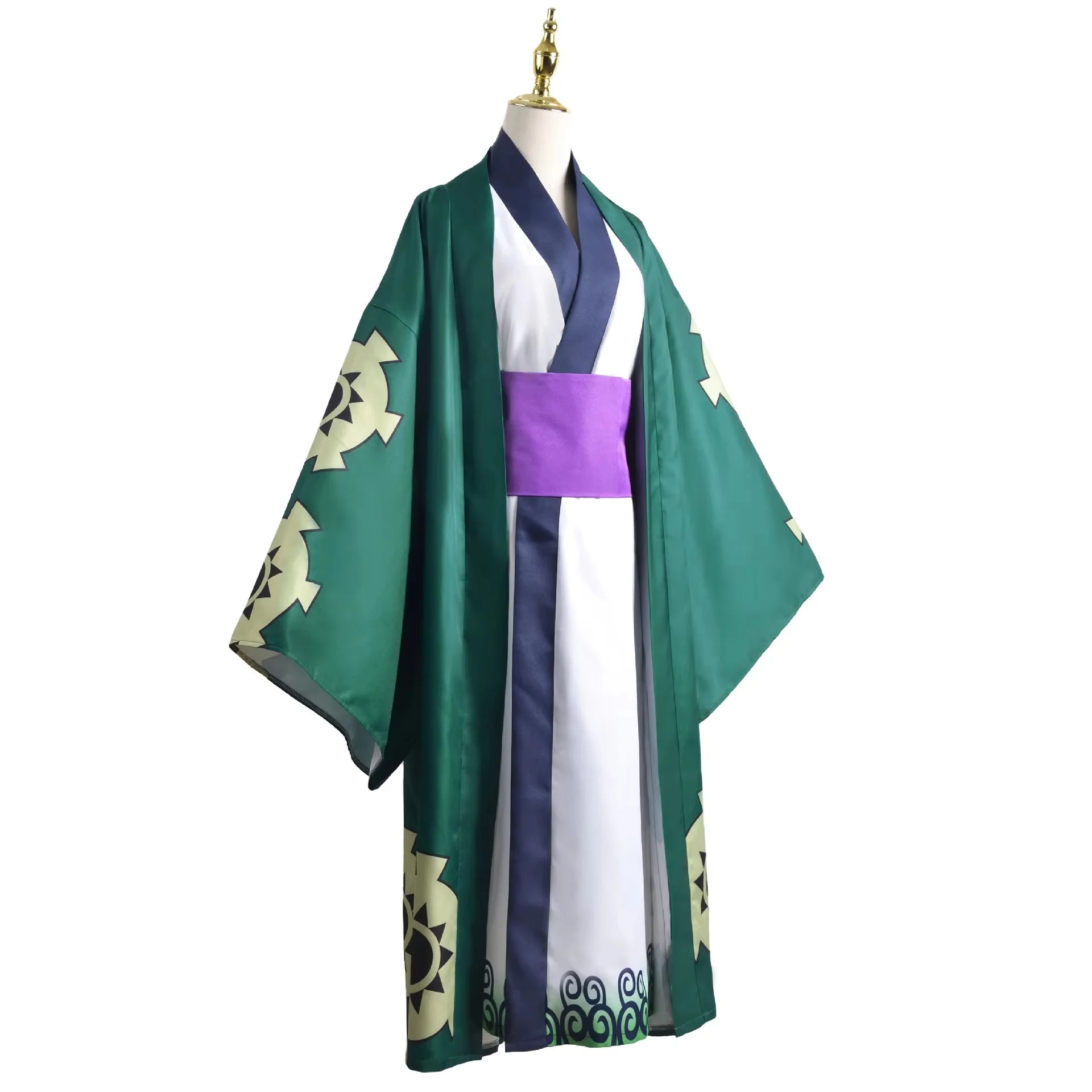 Green Roronoa Zoro Kimono Cosp - đánh giá và giá Anime Cosplay One Piece