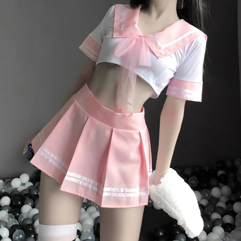 2026 Korean Short Shirt Pleate - đánh giá và giá Anime Cosplay Korean Girl
